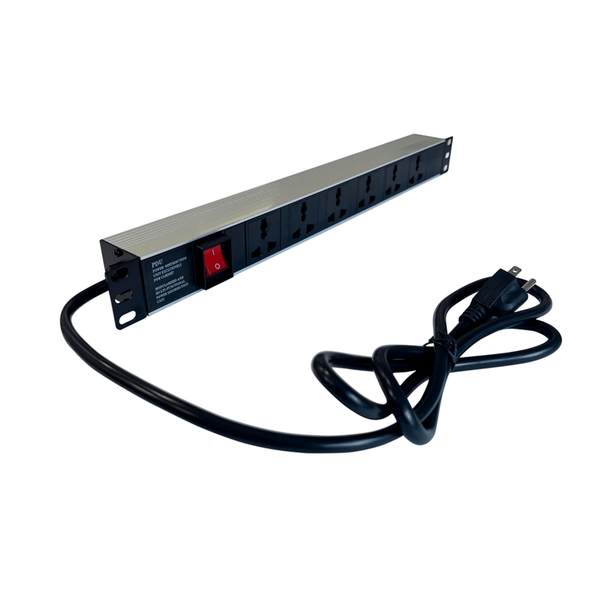 MULTITOMA ELECTRICA HORIZONTAL  TUNDRA 110V-15A/220V-8A 6 TOMAS (PDU-1906-110V) (NT1)2