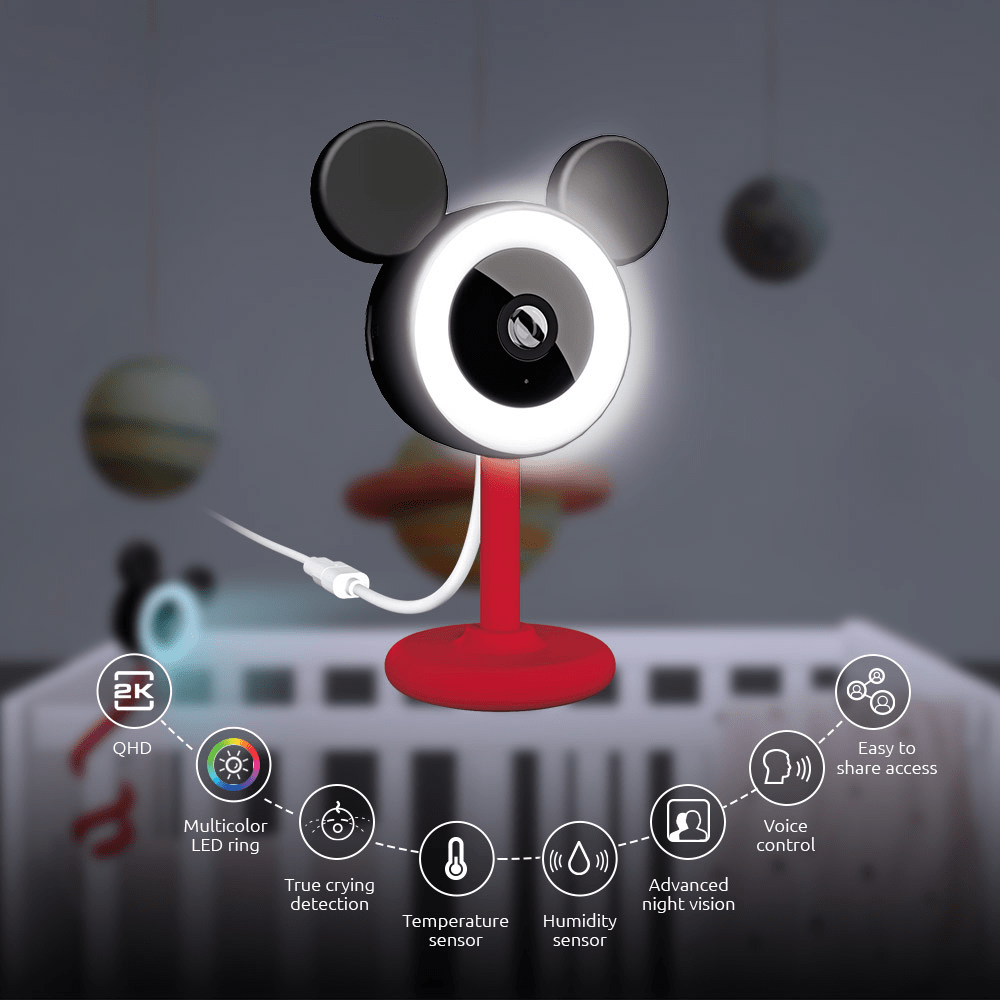 MONITOR INTELIGENTE NEXXT - WIFI PARA BEBÉ EDICIÓN MICKEY MOUSE (NHC-B100 MK) (NT3)2