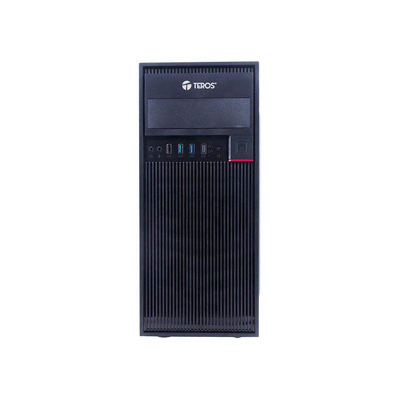 CASE GAMER TEROS TE-1319G, MID TOWER, 450W, USB 3.0/2.0, AUDIO, NEGRO (TE-1319G) (NT4)2