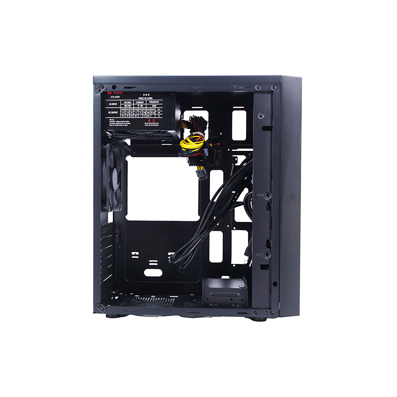 CASE GAMER TEROS TE-1319G, MID TOWER, 450W, USB 3.0/2.0, AUDIO, NEGRO (TE-1319G) (NT4)5