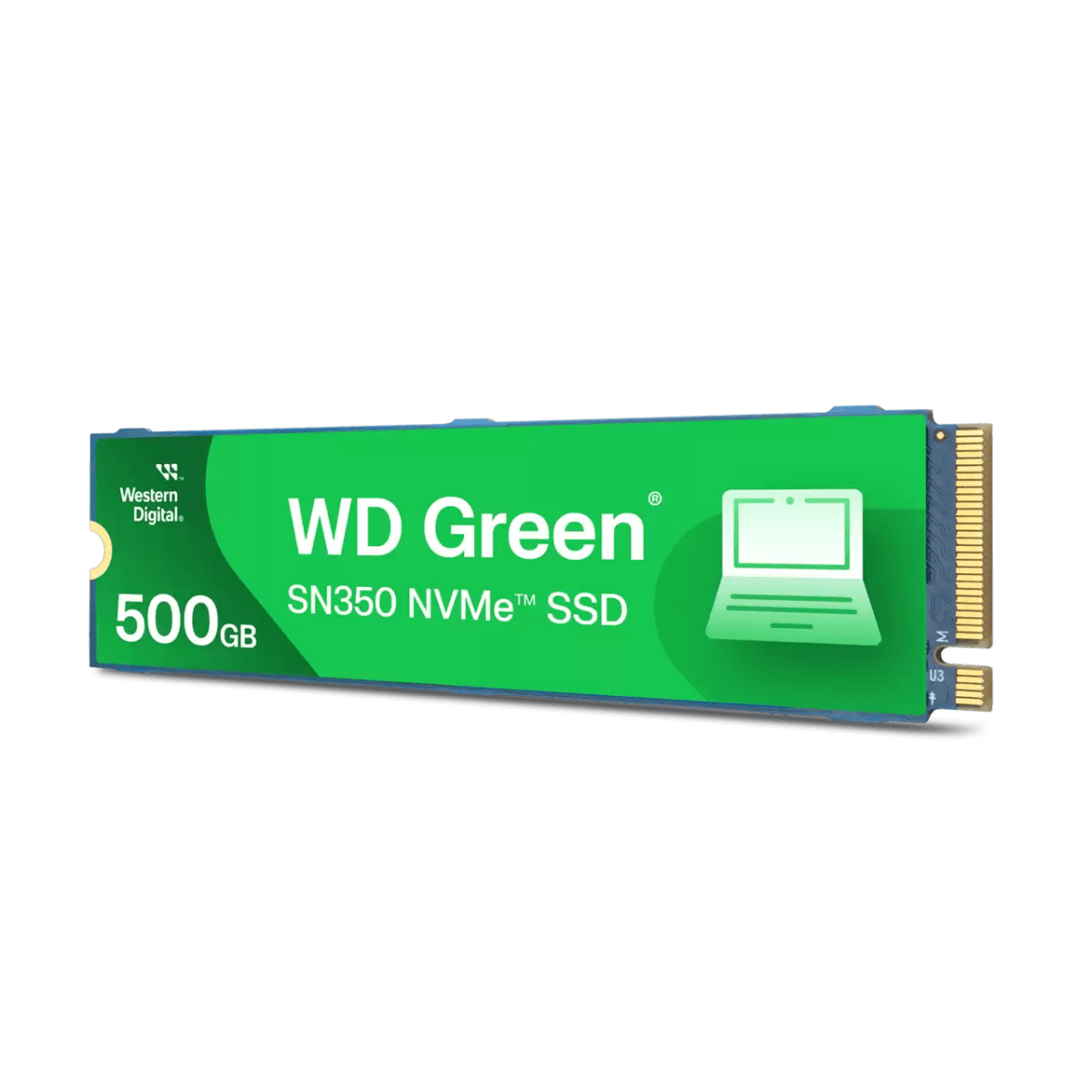UNIDAD DE ESTADO SOLIDO WESTERN DIGITAL GREEN SN350 - NVME, 500GB, M.2 (WDS500G2G0C-00CDH0) (NT4)2