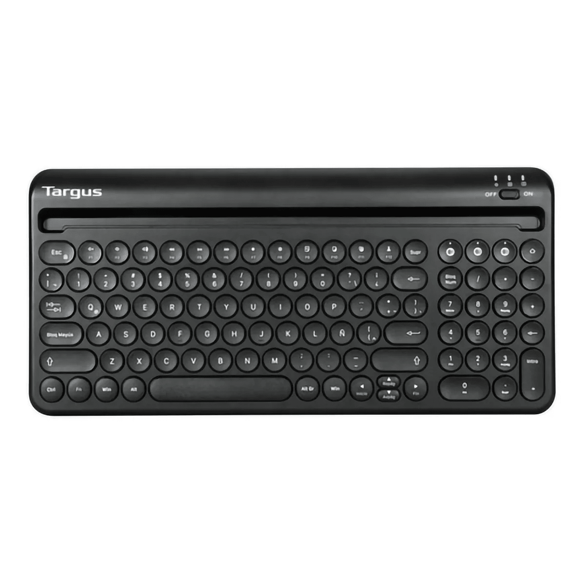 TECLADO TARGUS MULTI-DISPOSITIVO BLUETOOTH ANTIMICROBIAL ESPAÑOL NEGRO (AKB867ES) (NT8) 0