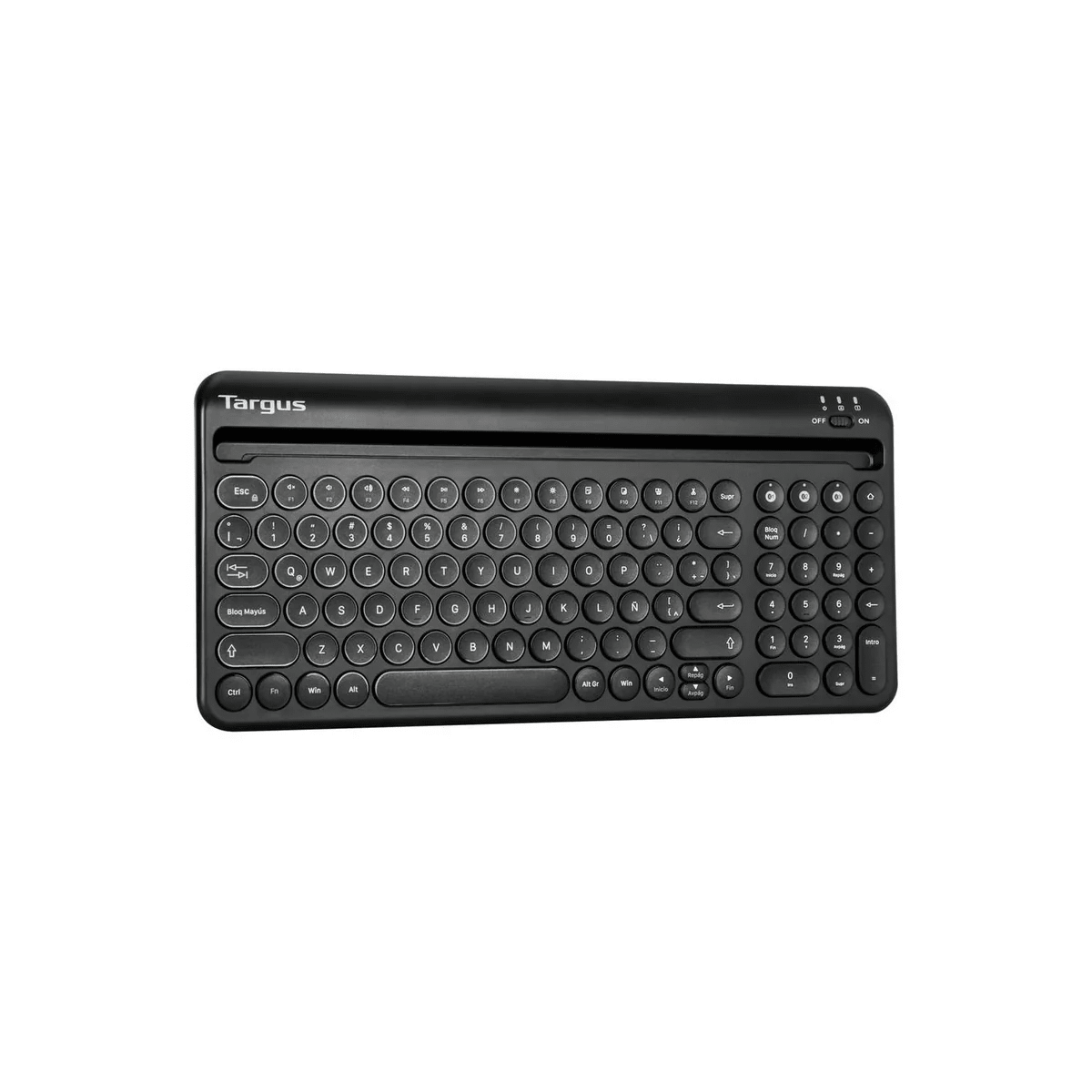 TECLADO TARGUS MULTI-DISPOSITIVO BLUETOOTH ANTIMICROBIAL ESPAÑOL NEGRO (AKB867ES) (NT8)3