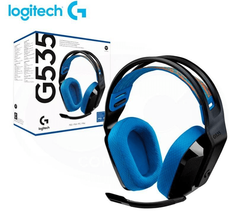 AURICULAR C/MICROF. LOGITECH G535 LIGHTSPEED PS5/PS4/PC WIRELESS NEGRO/AZUL (939-002218) (NT8)3