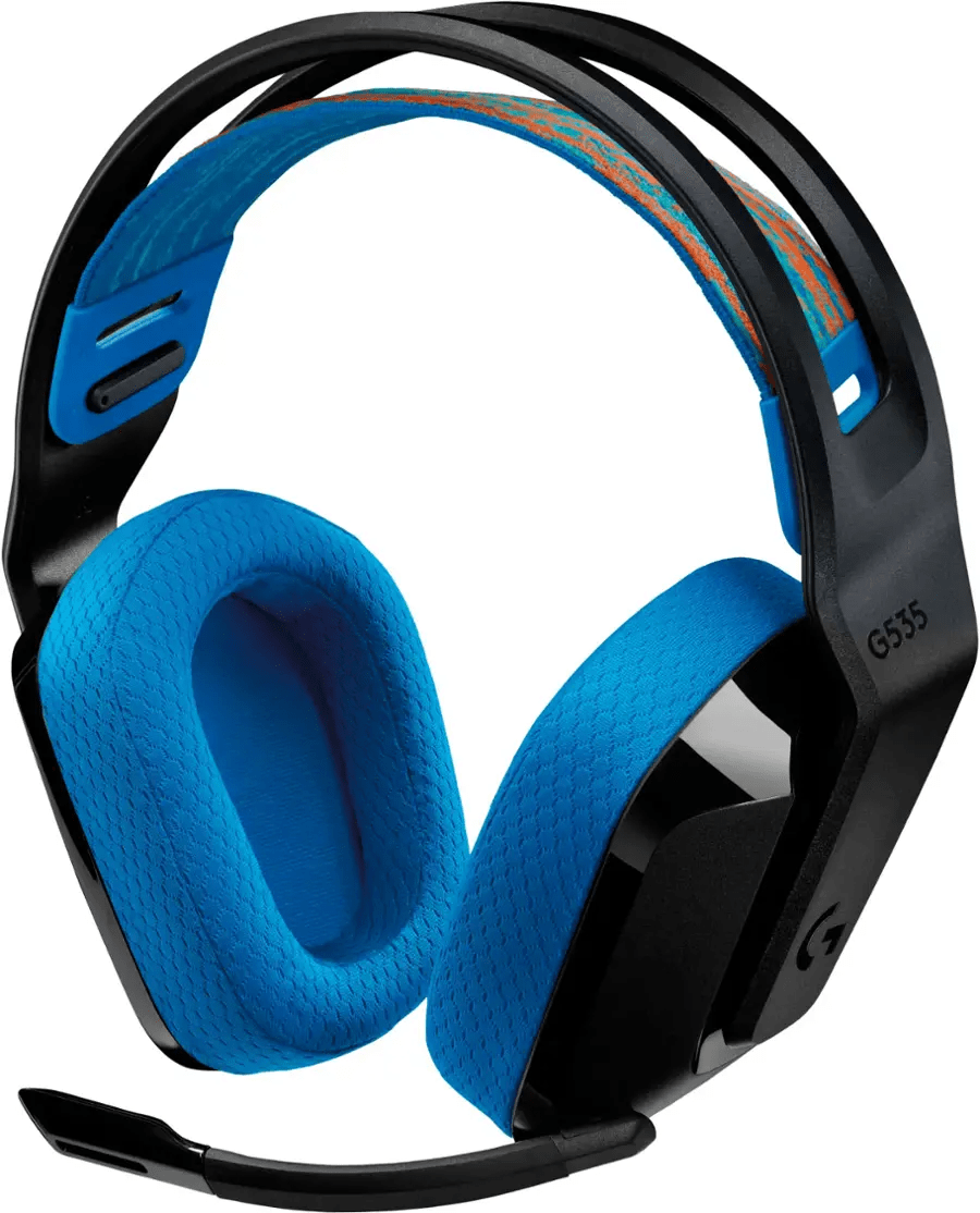 AURICULAR C/MICROF. LOGITECH G535 LIGHTSPEED PS5/PS4/PC WIRELESS NEGRO/AZUL (939-002218) (NT8) 0