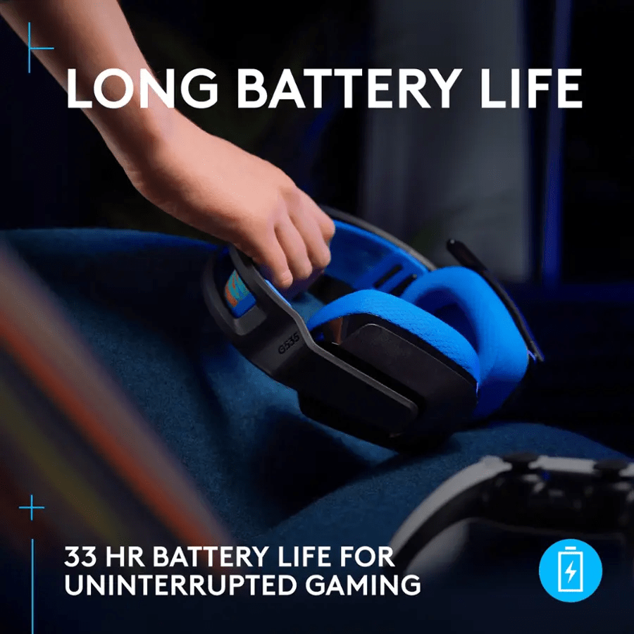 AURICULAR C/MICROF. LOGITECH G535 LIGHTSPEED PS5/PS4/PC WIRELESS NEGRO/AZUL (939-002218) (NT8)5