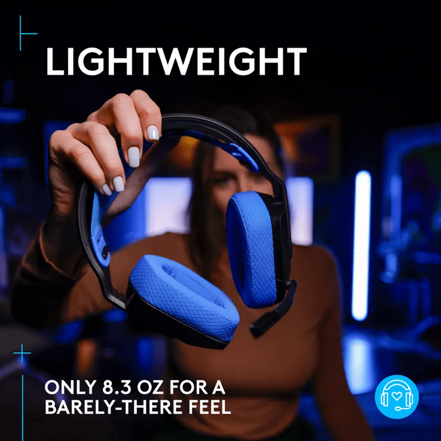 AURICULAR C/MICROF. LOGITECH G535 LIGHTSPEED PS5/PS4/PC WIRELESS NEGRO/AZUL (939-002218) (NT8)6