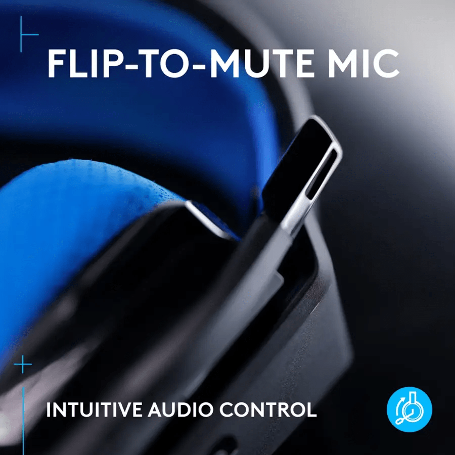 AURICULAR C/MICROF. LOGITECH G535 LIGHTSPEED PS5/PS4/PC WIRELESS NEGRO/AZUL (939-002218) (NT8)9
