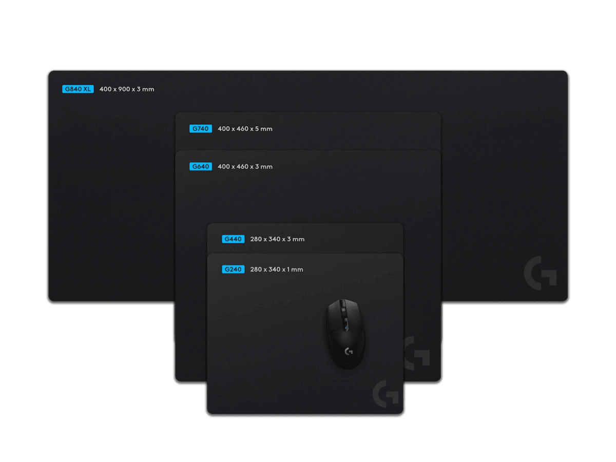 MOUSE PAD LOGITECH G740 CLOTH LARGE NEGRO (943-000804) (NT8)5