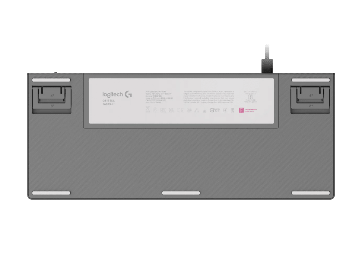 TECLADO LOGITECH G515 TKL - WIRED LIGHTSYNC RGB / KEYCONTROL, INGLÉS, BLANCO (920-012869) (NT8)6