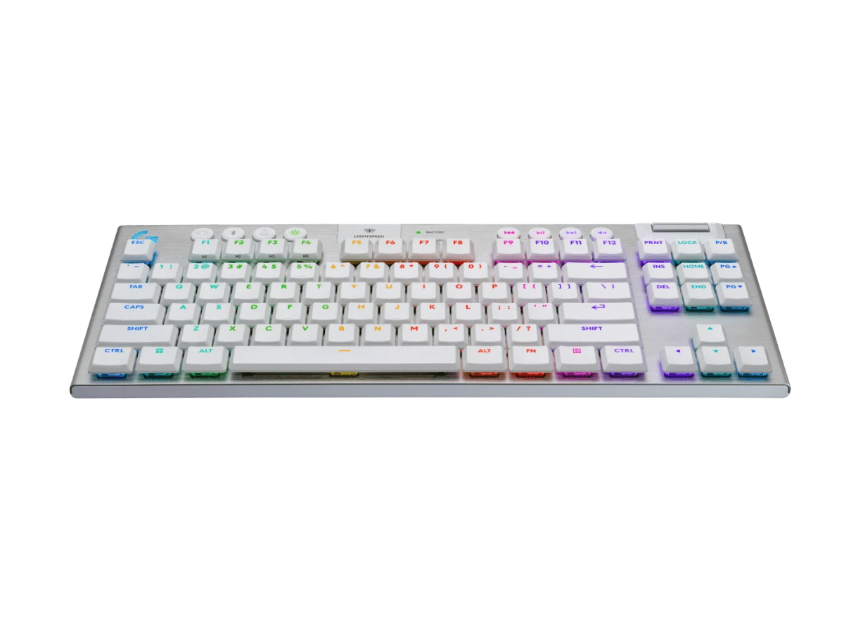 TECLADO LOGITECH G915 X TKL LIGHTSPEED/ BT LIGHTSYNC RGB / KEYCONTROL BLANCO (920-012732) (NT8)2