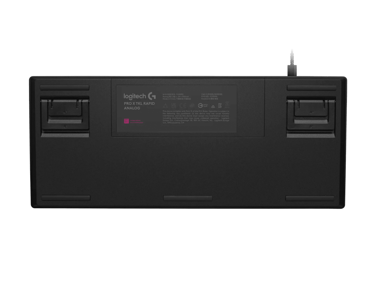 TECLADO LOGITECH PRO X TKL RAPID ANÁLOGO, WIRED USB-C, LS RGB, KEYCONTROL, NEGRO (920-013131) (NT8)4