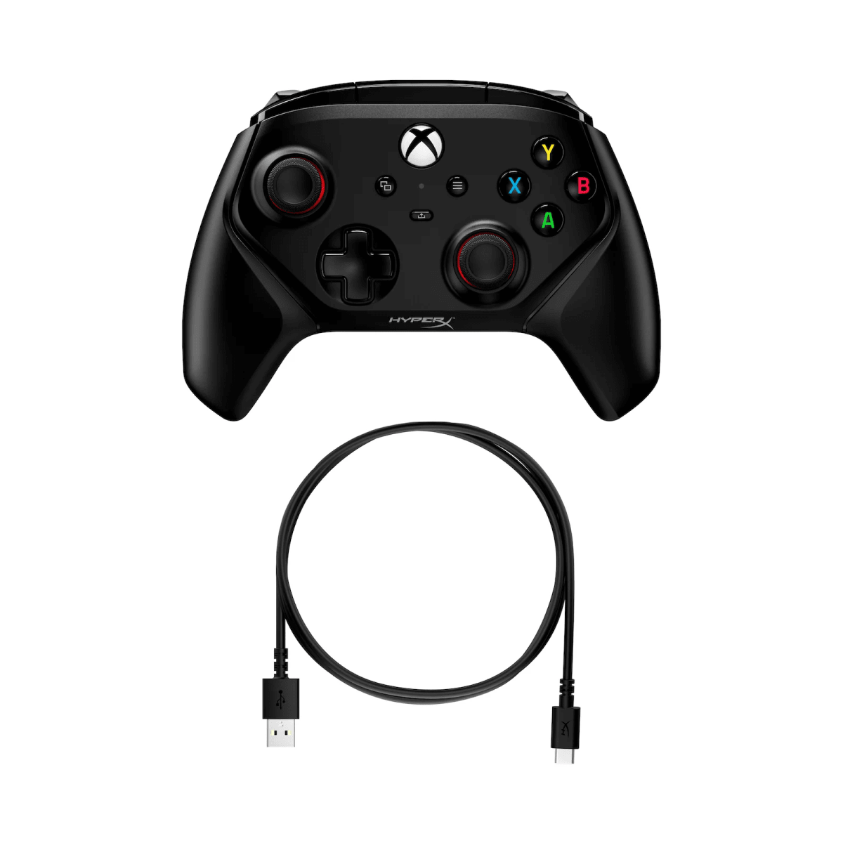 MANDO DE VIDEOJUEGOS HYPERX CLUTCH GLADIATE - XBOX, CABLEADO, PARA PC, NEGRO (6L366AA) (NT3)5