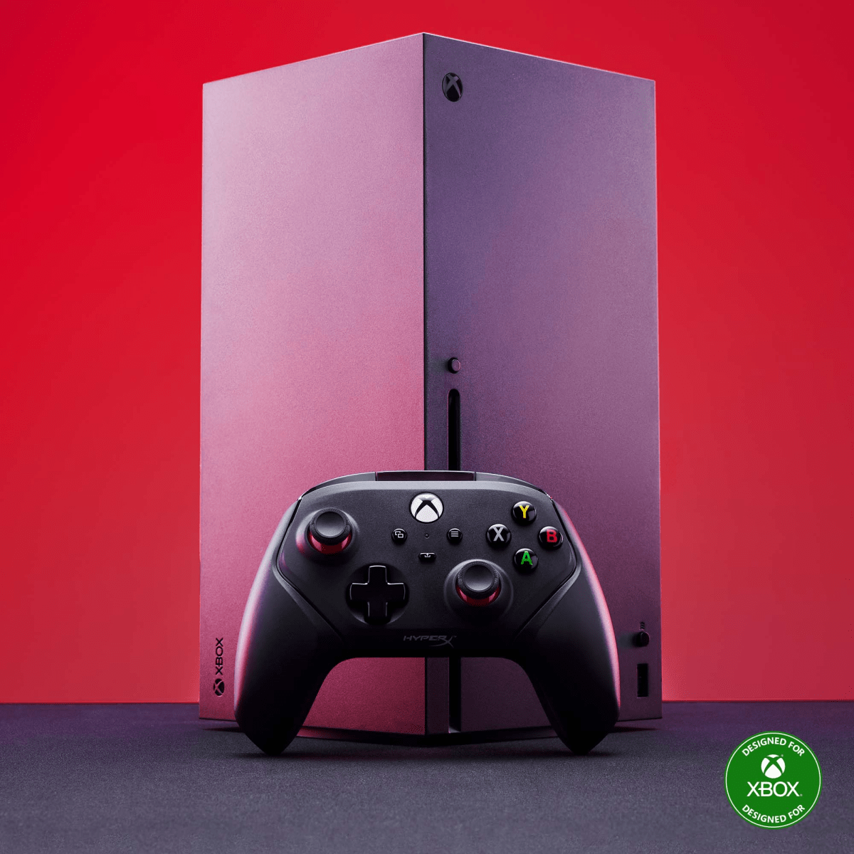 MANDO DE VIDEOJUEGOS HYPERX CLUTCH GLADIATE - XBOX, CABLEADO, PARA PC, NEGRO (6L366AA) (NT3)6