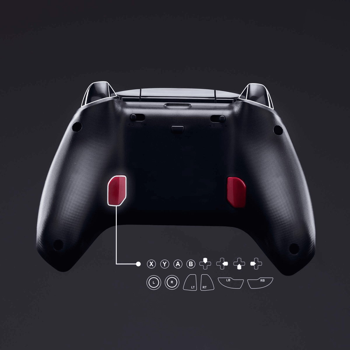 MANDO DE VIDEOJUEGOS HYPERX CLUTCH GLADIATE - XBOX, CABLEADO, PARA PC, NEGRO (6L366AA) (NT3)8