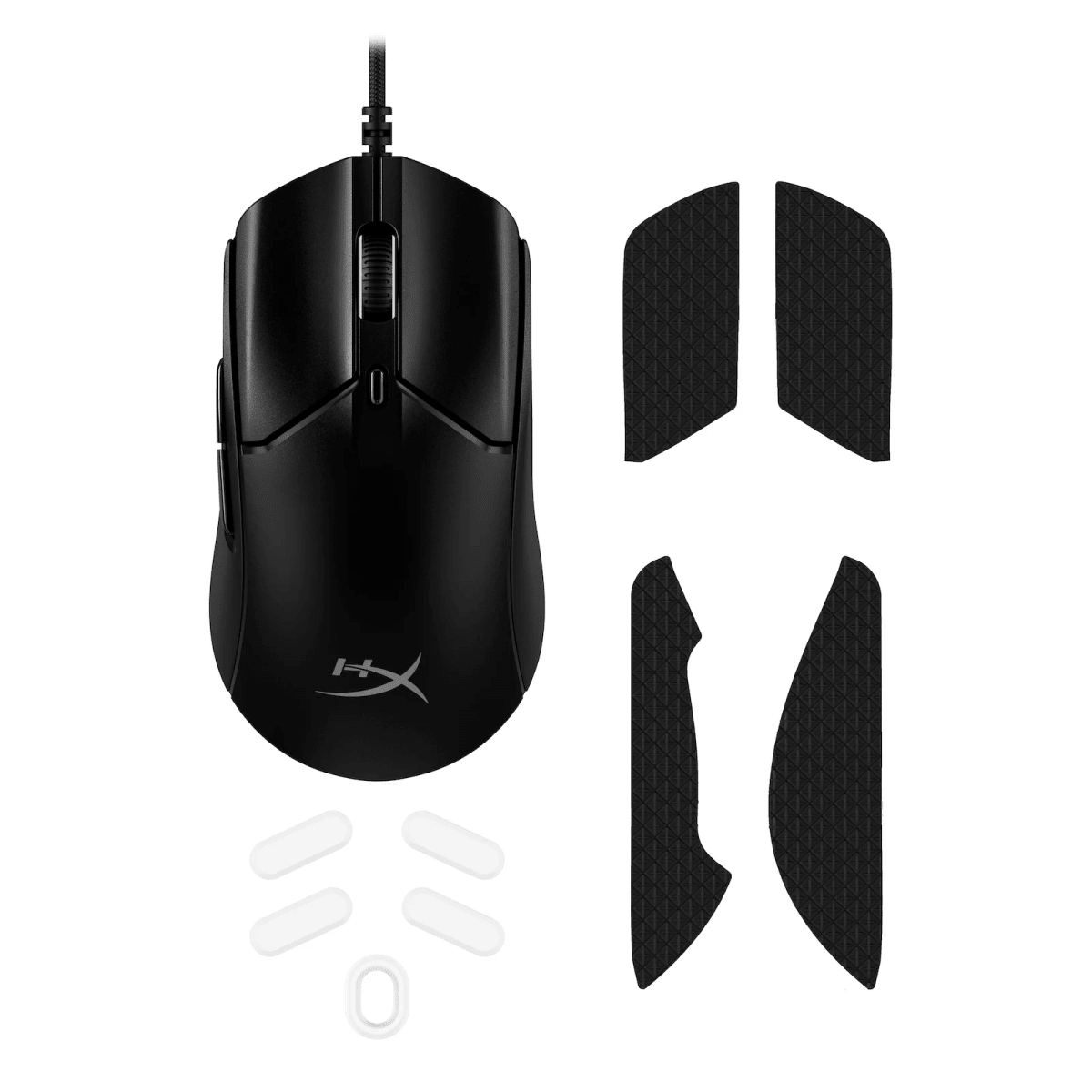 MOUSE GAMER HYPERX PULSEFIRE HASTE 2 - CABLEADO, OPTICO, 6 BOTONES, NEGRO (6N0A7AA) (NT3)8