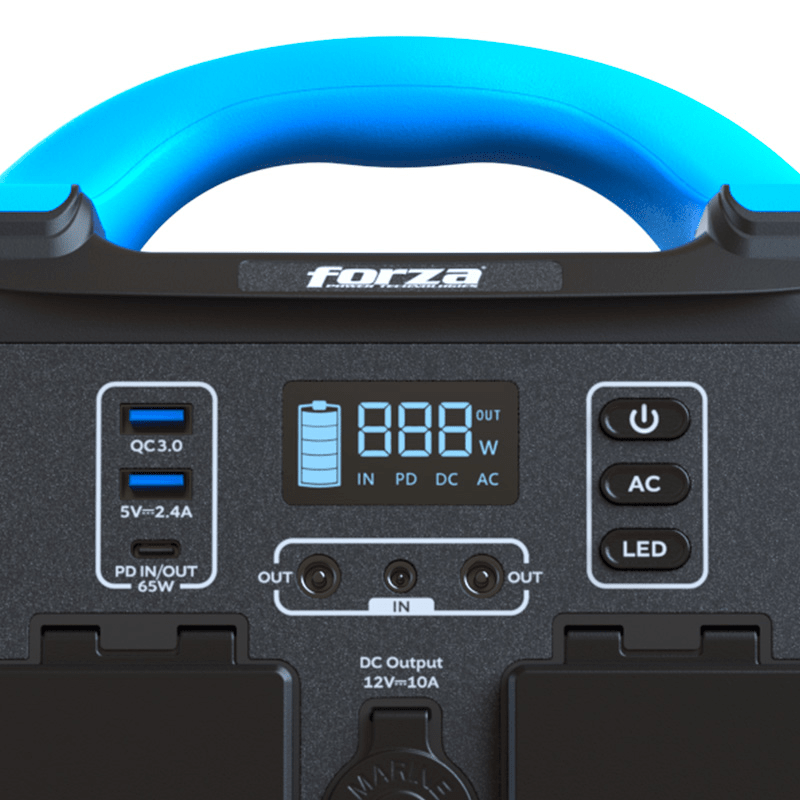 CENTRAL ELÉCTRICA PORTÁTIL FORZA 300W, TOMAS 2CA/6CC 3.75V, BATERIA LiMnFePO4, 220V (FPP-T302) (NT3)4