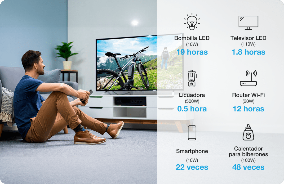 CENTRAL ELÉCTRICA PORTÁTIL FORZA 300W, TOMAS 2CA/6CC 3.75V, BATERIA LiMnFePO4, 220V (FPP-T302) (NT3)7