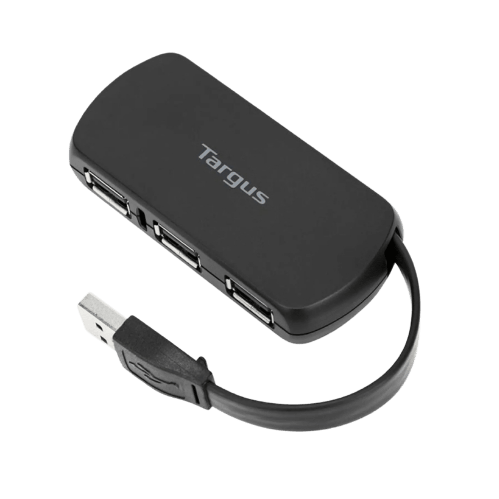HUB USB TARGUS 4 PORT USB-A 2.0 BLACK (ACH114LP) (NT8) 0