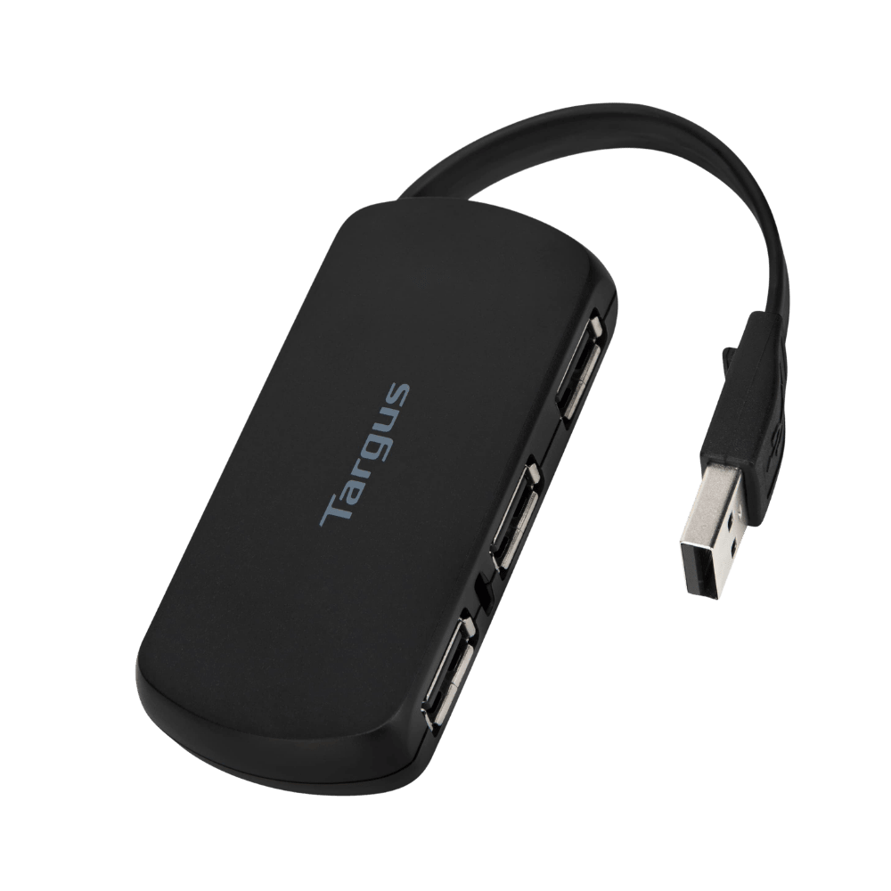 HUB USB TARGUS 4 PORT USB-A 2.0 BLACK (ACH114LP) (NT8)2