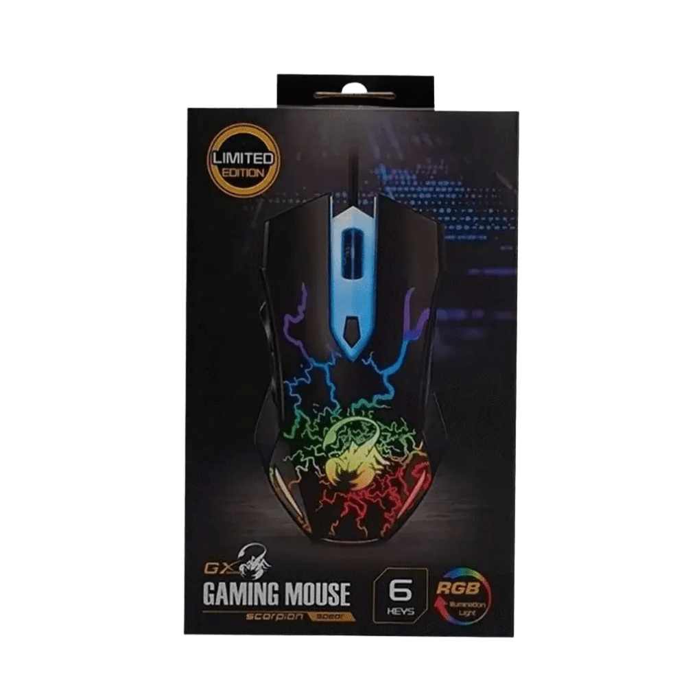 MOUSE GENIUS GX SCORPION SPEAR 2000 DPI 6-BOT RGB BLACK (31040002400) (NT8)3