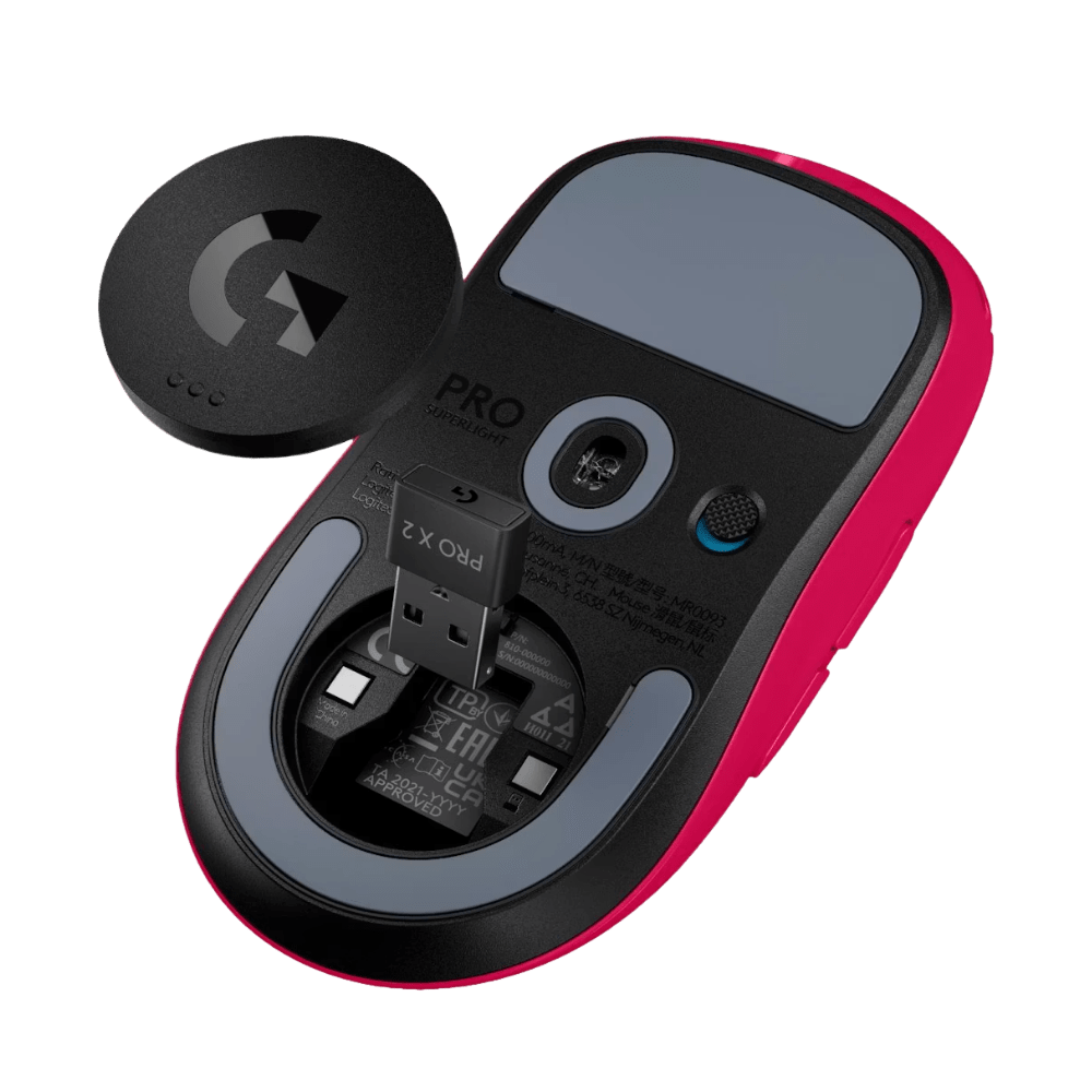 MOUSE LOGITECH G PRO X SUPERLIGHT 2 WIRELESS LIGHTSPEED/LIGHTFORCE MAGENTA (910-006796) (NT8)3