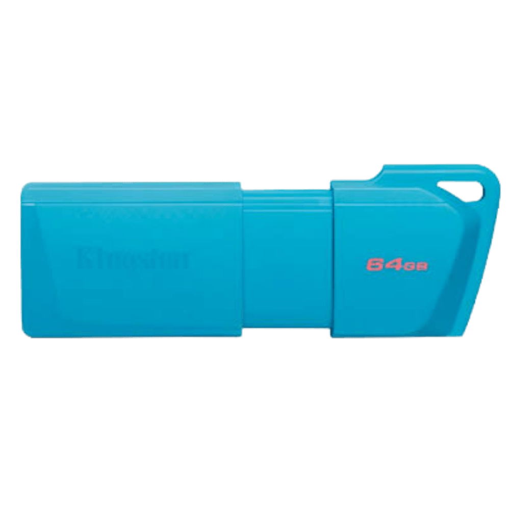 MEMORIA USB 3.2 KINGSTON 64GB GEN 1 (TIPO-A) NEON AQUA BLUE (KC-U2L64-7LB)2