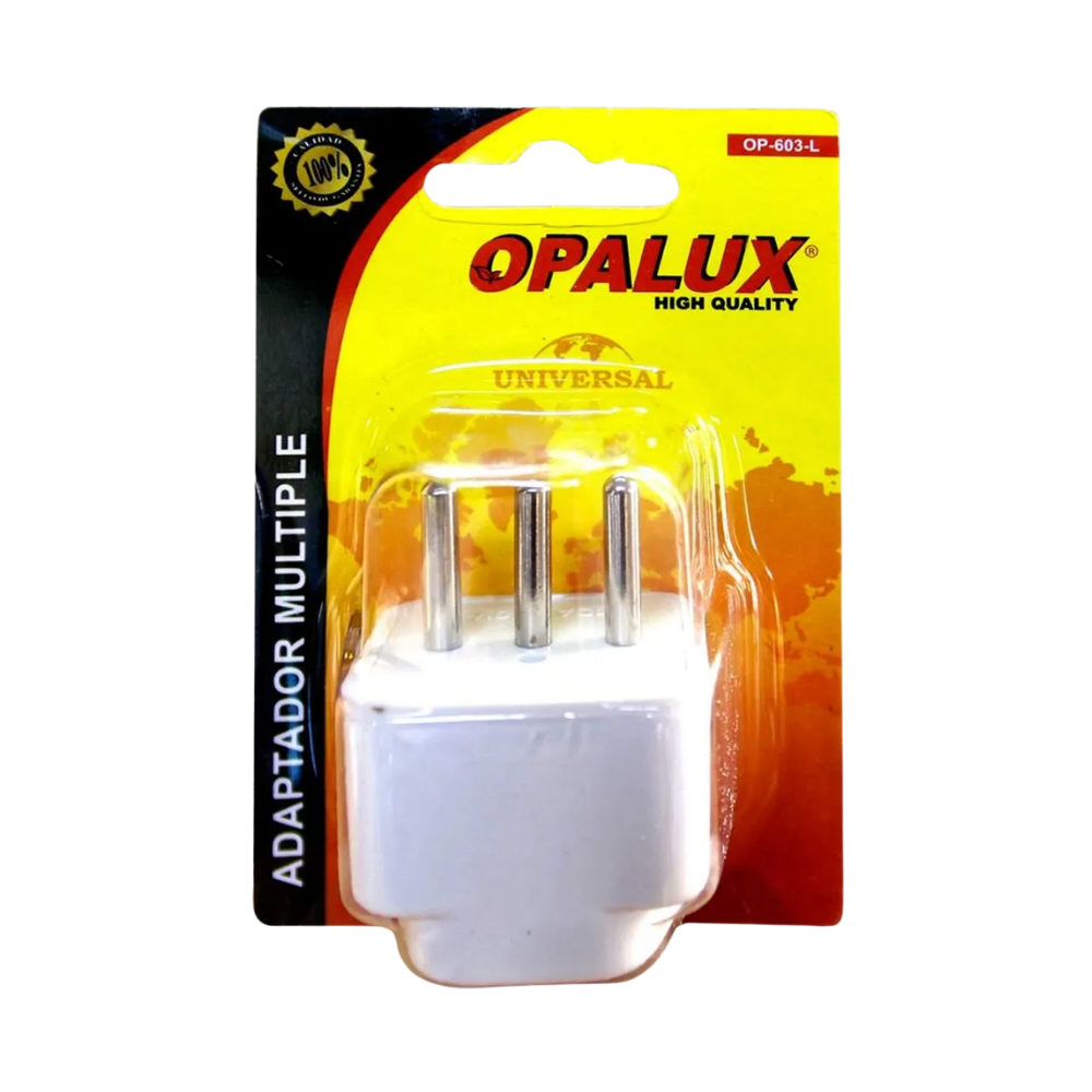 ADAPTADOR DE CORRIENTE OPALUX TRES EN LINEA (OP-603-L) (NT17)3