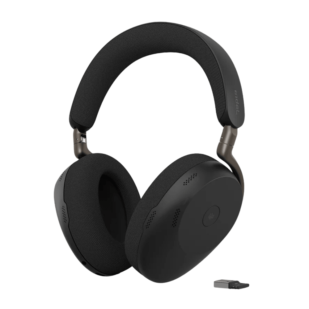 AURICULAR JABRA EVOLVE3 85 MS – USB-A CON DONGLE, NEGRO + WIRELESS CHARGING PAD (38599-999-989) (NT3)2