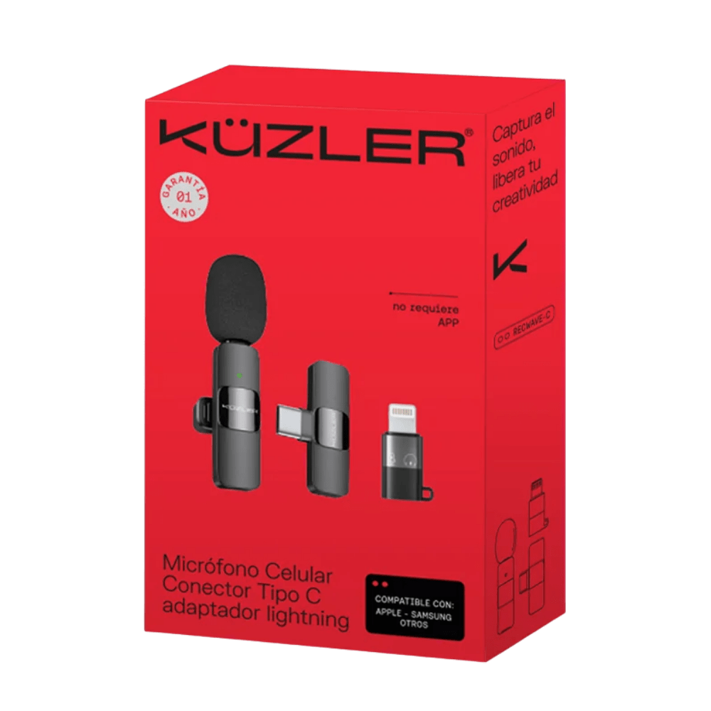 MICROFONO KUZLER INALAMBRICO PARA CELULAR TIPO C RECWAVE-C (NT50)3