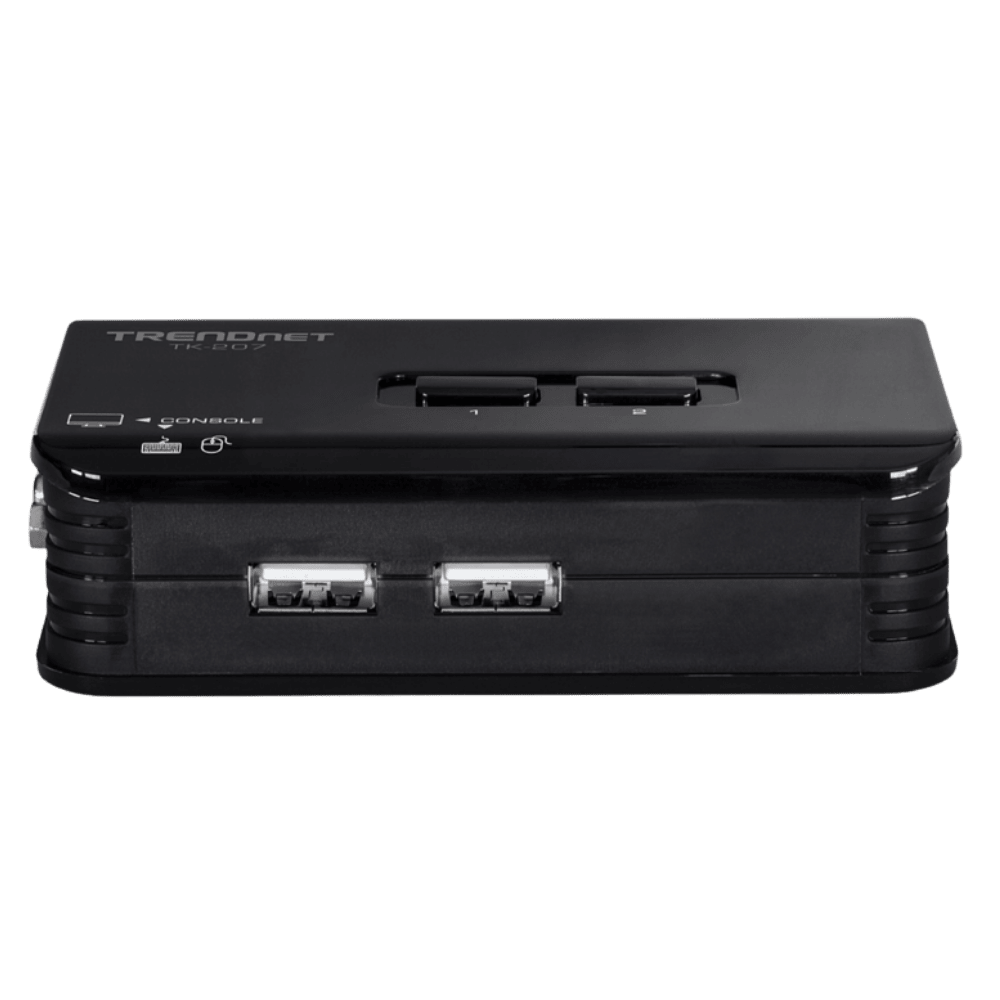 SWITCH KVM TRENDNET TK-207K 2 PUERTOS USB KIT (NT50)2