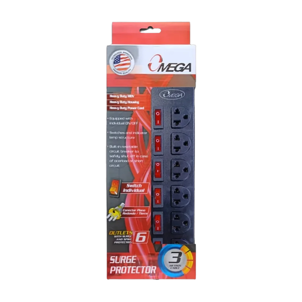 SUPRESOR DE PICO OMEGA 3M DE 6 SALIDAS (49262JBK)2