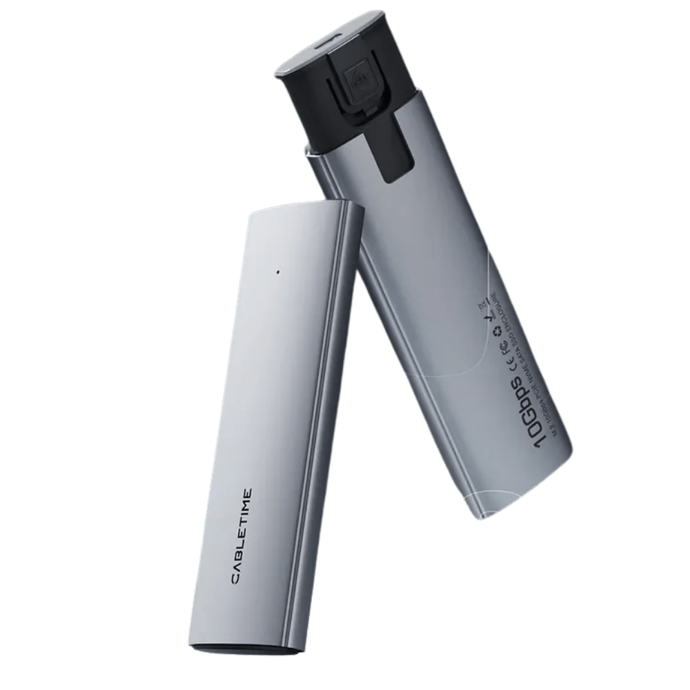 CASE CABLETIME SSD NVME M.2 NGFF, CABLE USB-A/USB-C GEN 2 (CB32G)2