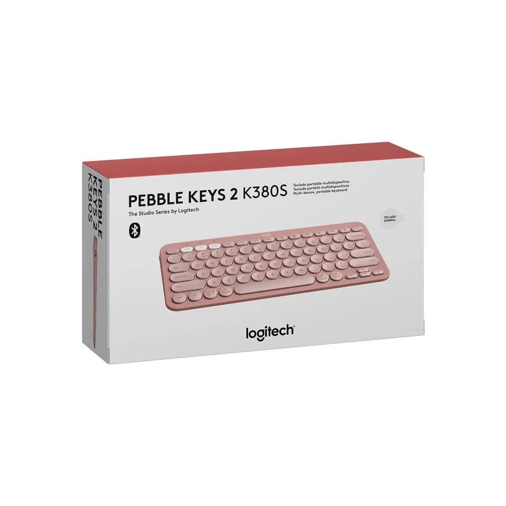 TECLADO LOGITECH PEBBLE 2 K380S BLUETOOTH/INALAMBRICO SP ROSA (920-011785)4