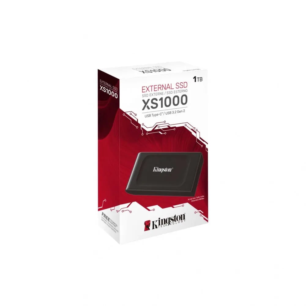 DISCO SOLIDO EXTERNO KINGSTON XS1000 1TB USB 3.2 GEN 2 TIPO C (SXS1000/1000G) (NT4)3