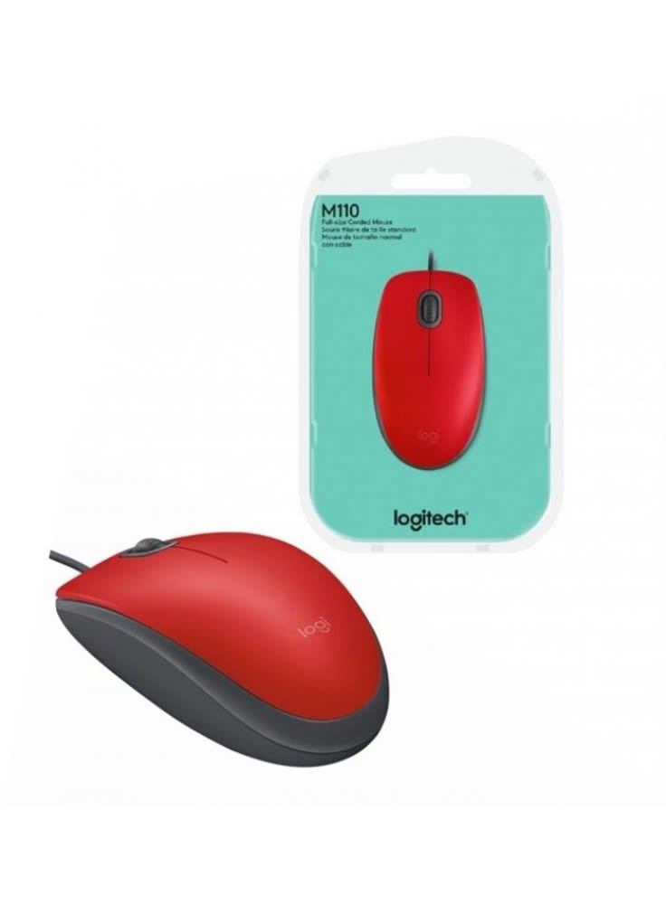 MOUSE LOGITECH M110 SILENT RED (910-005492)2