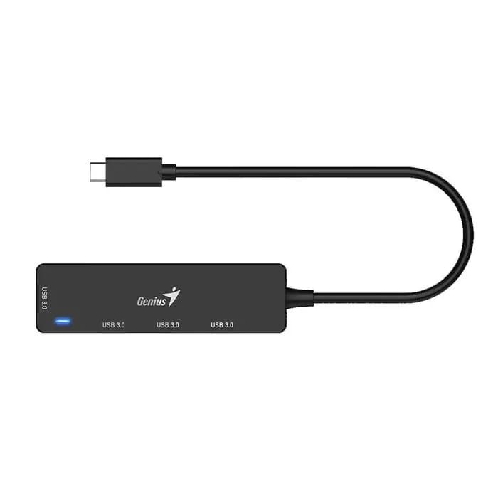 HUB GENIUS USB-C UH-400 4 USB-A 3.0 BLACK (31240002400)3