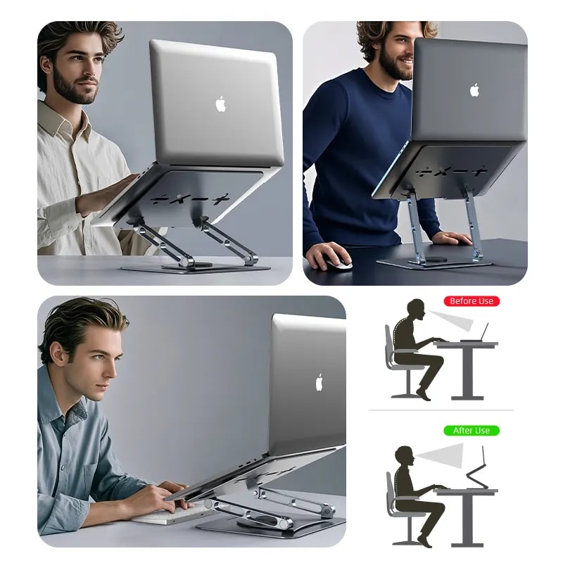 SOPORTE GIRATORIO DE 360º CABLETIME PARA PORTATIL (CS19G)3