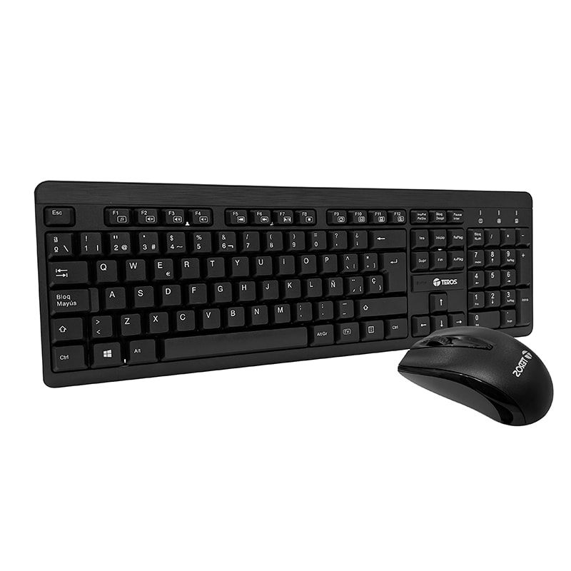KIT TECLADO Y MOUSE INALAMBRICO TEROS USB-A (TE-4061N) 0