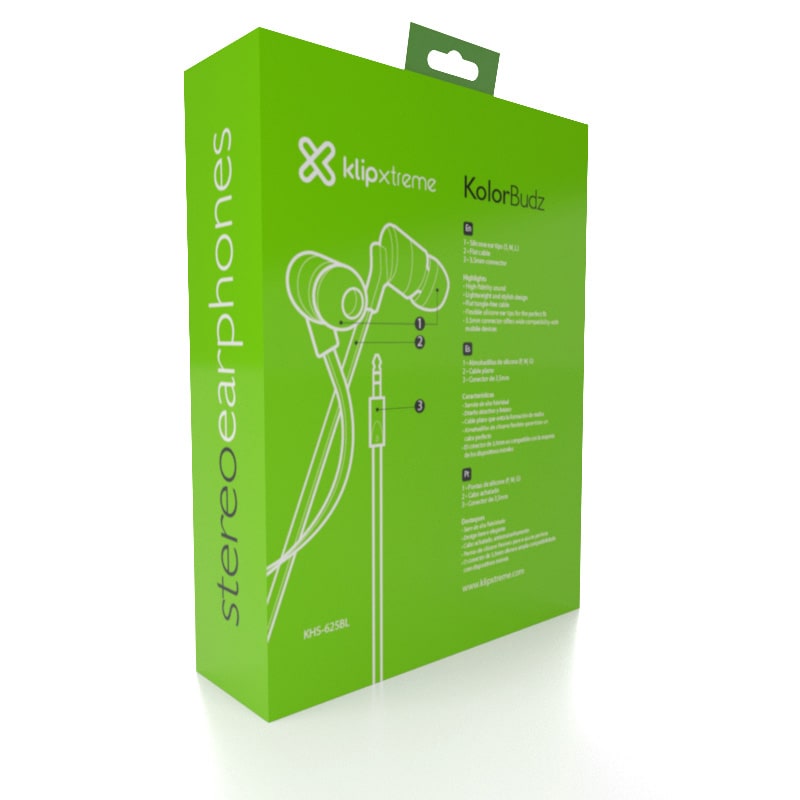 AUDIFONOS KLIP XTREME KOLORBUDZ (KHS-625BL) AZU3