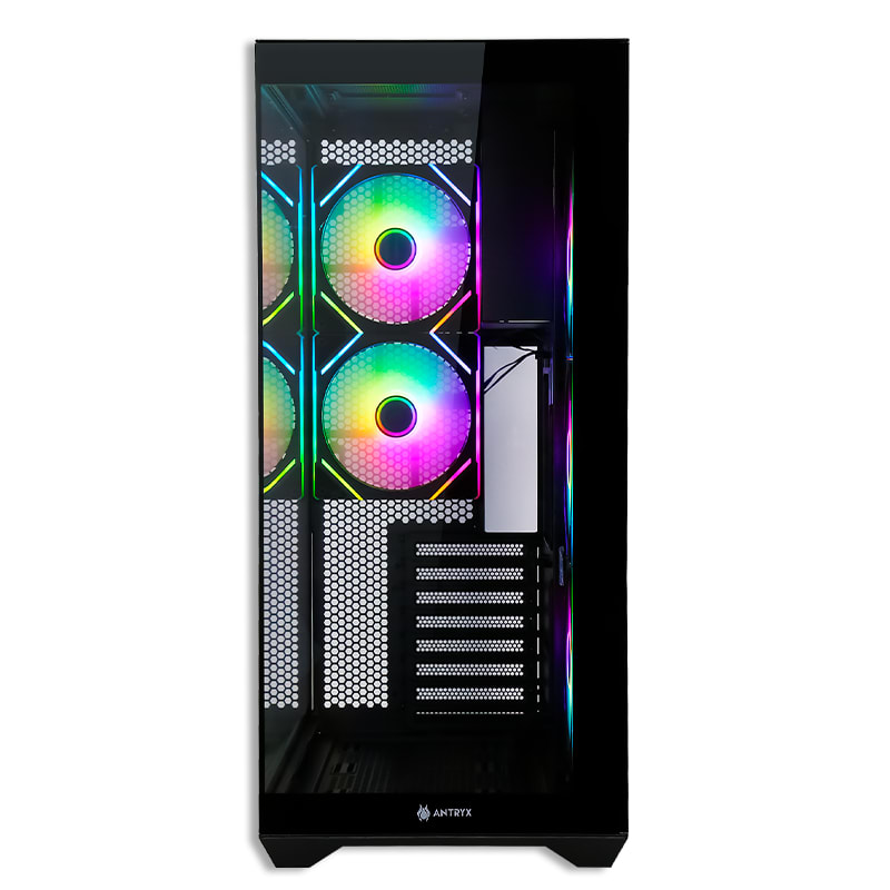 CASE ANTRYX FX 970 PRO BLACK, 2 VIDRIO TEMPLADO,  ARGB FAN 140MM X5 (AC-FX970KP) (NT21)7