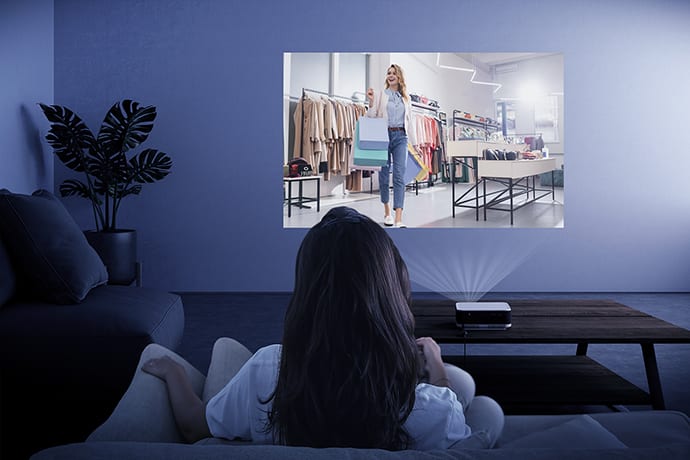 PROYECTOR EPSON SMART PORTATIL LIFESTUDIO POP EF-61 FULL HD BEIGE ROSADO ( V11HB72221) (NT3)7