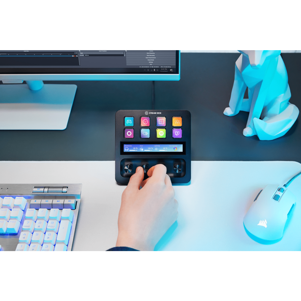 STREAM DECK+ EL GATO TECLAS LCD PANEL TACTIL (10GBD9901) (NT18)4