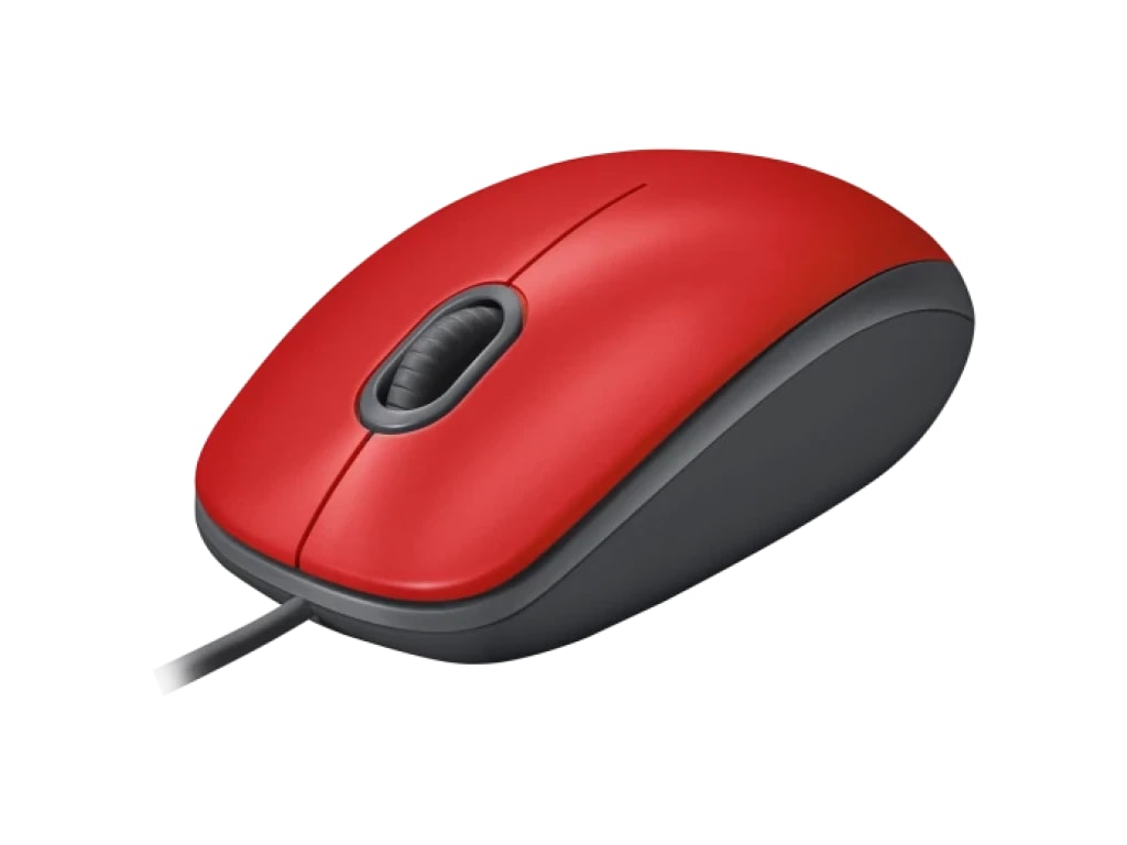 MOUSE LOGITECH M110 SILENT OPTICO USB RED (910-006755) (NT8)2