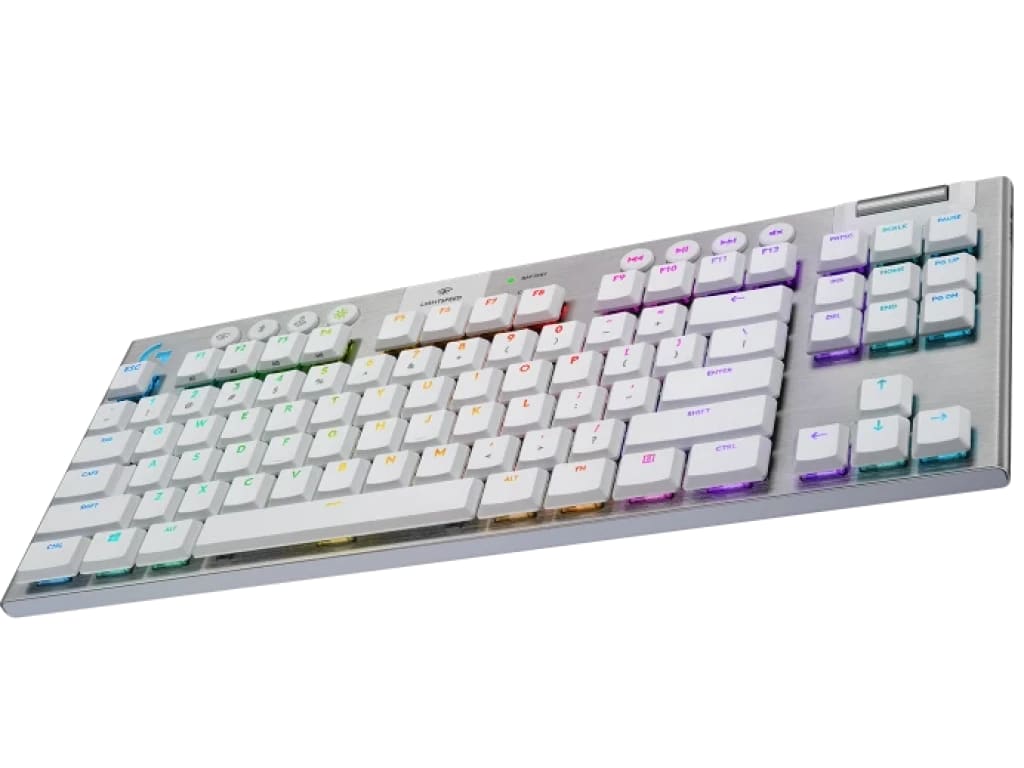 TECLADO LOGITECH G915 TKL LIGHTSPEED RGB LIGHTSYNC MECANICO BLANCO (920-009660) (NT8) 0