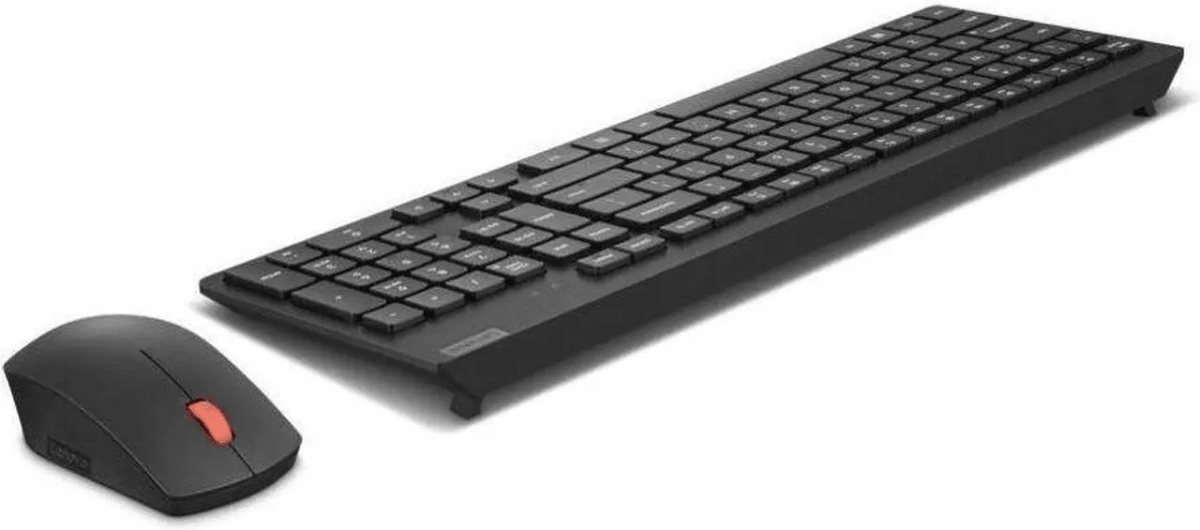 TECLADO + MOUSE LENOVO ESSENTIAL WIRELESS COMBO KEYBOARD & MOUSE GEN2 BLACK (4X31R64500) (NT4)2