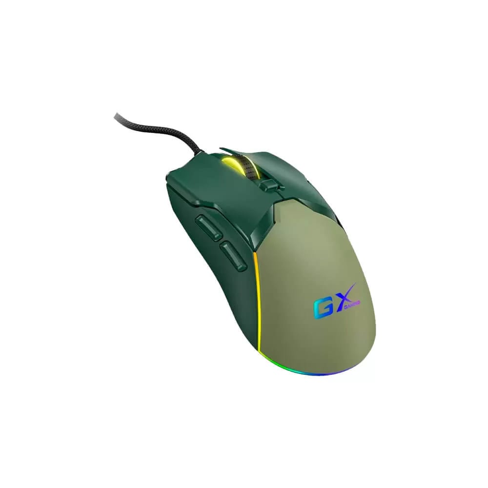MOUSE GENIUS GX SCORPION M700 7200 DPI 6-BOT PROGRAMABLES RGB ARMY GREEN (31040009401) (NT8)4