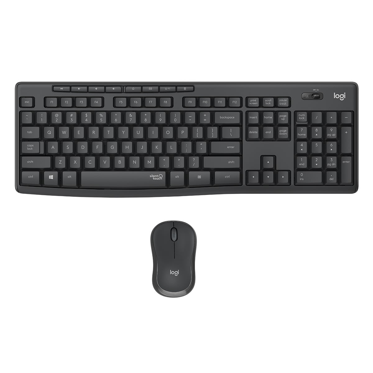 KIT TECLADO Y MOUSE LOGITECH MK295 SILENT (920-009792) ES (NT8)1