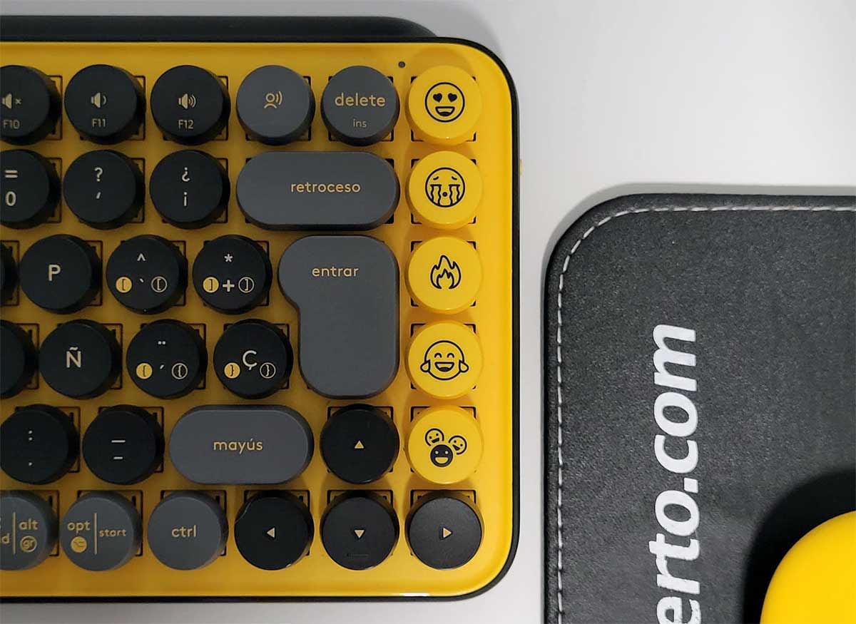 TECLADO MECÁNICO LOGITECH POP KEYS WS BK/YL (920-010713)2