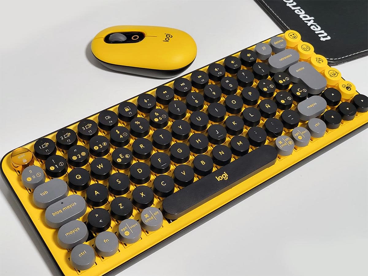 TECLADO MECÁNICO LOGITECH POP KEYS WS BK/YL (920-010713)3